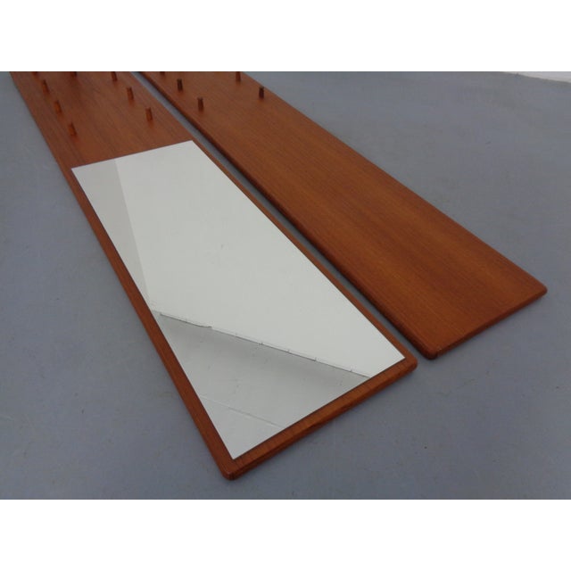 Large Teak Wardrobe with Mirror by Kai Kristiansen for Vildbjerg Møbelfabrik, Denmark, 1960s, Set of 2 For Sale - Image 11 of 16