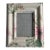 Vintage Fabric Covered Flower Ralph Lauren Photo Frame With Flowers For Sale