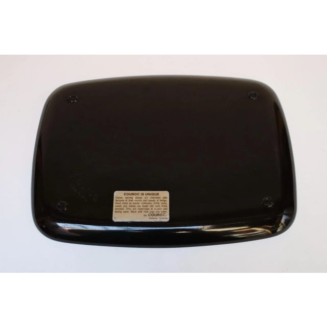 Vintage Couroc Black Resin Inlaid "Fish" Tray For Sale In New York - Image 6 of 12