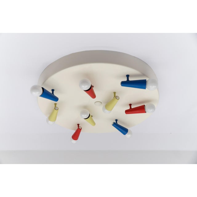 1960s Mid-Century Modern Italian Flush Mount, 1960s For Sale - Image 5 of 16