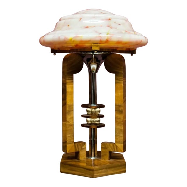 Mid-Century Art Deco Style Table Lamp, 1950s For Sale