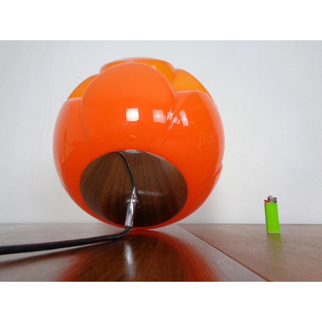 Orange Glass Ball Ceiling Lamp from Peill & Putzler, Germany, 1960s For Sale - Image 18 of 18