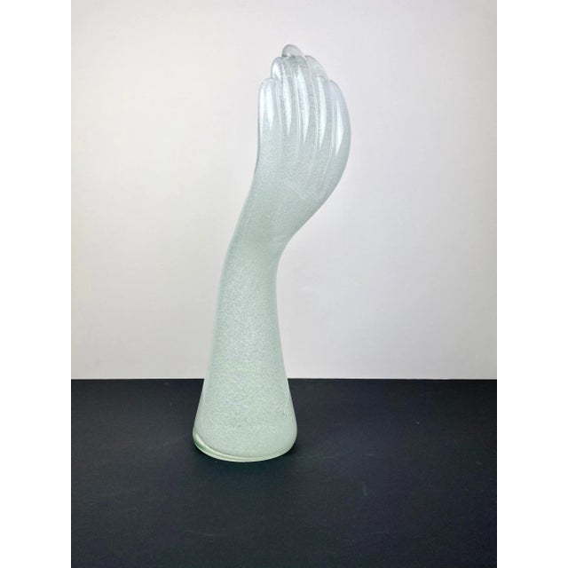 Murano Glass Hand Sculpture by Vistosi, Italy For Sale - Image 5 of 12