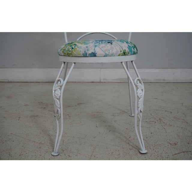 Vintage Iron Dining Room Table & 4 Chairs For Sale - Image 12 of 12