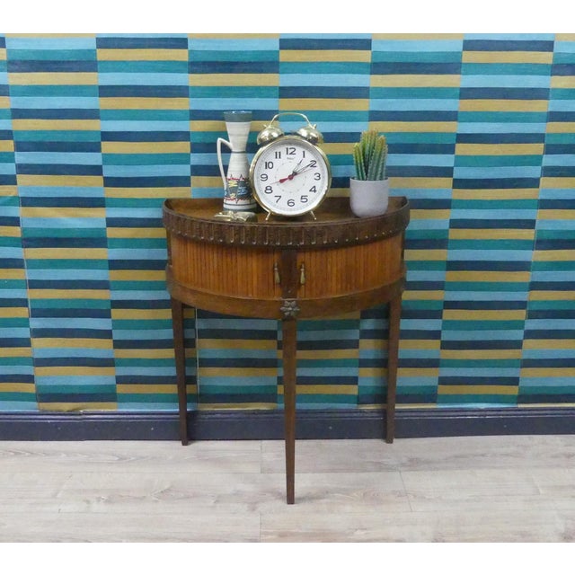 Charming hallway furniture "Demi Lune" antique-style furniture, 1970s/80s Sweet mini chest of drawers on delicate legs...