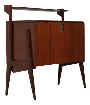 Vintage Italian Sideboard in Exotic Wood with Oak Interior, 1950s