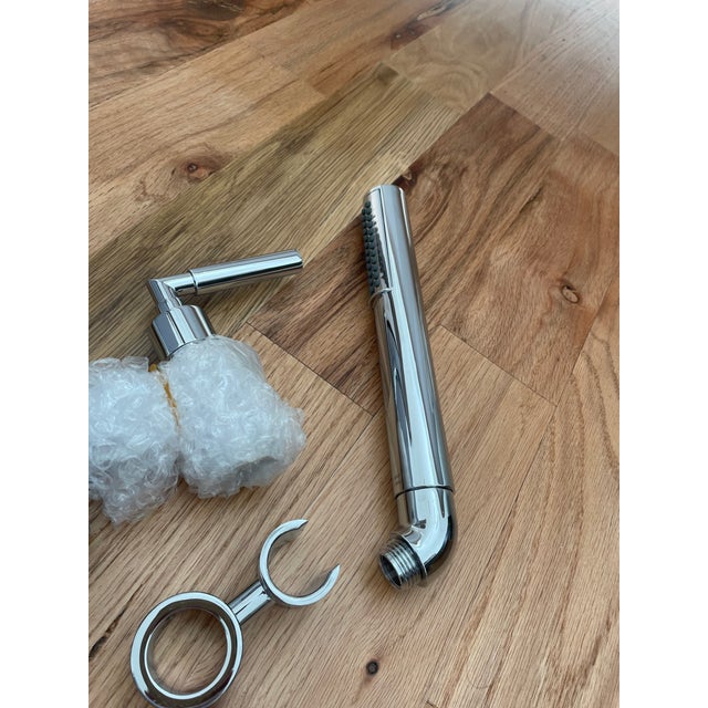 2020s Contemporary Riobel Sylla Polished Nickel Two Hole Tub Filler For Sale - Image 5 of 6