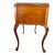 Vintage 1930s Queen Anne Style Burl Wood Writing Desk With Beveled Glass Top For Sale - Image 13 of 17