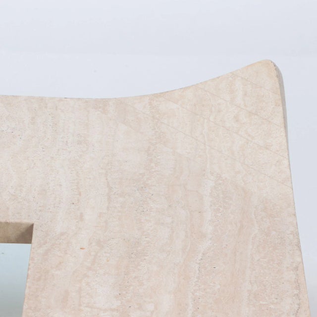 Mid-Century Modern 1970s Mid-Century Modern Italian Travertine Coffee Table For Sale - Image 3 of 7