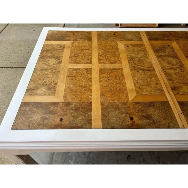1980s Transitional Style Chin Hua Dining Table by Century Furniture For Sale - Image 5 of 5