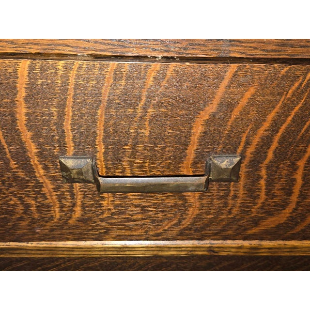 Marked Down (Again)! 1910s Arts & Craft-Style J K Rishel Solid Oak Buffet For Sale - Image 15 of 18