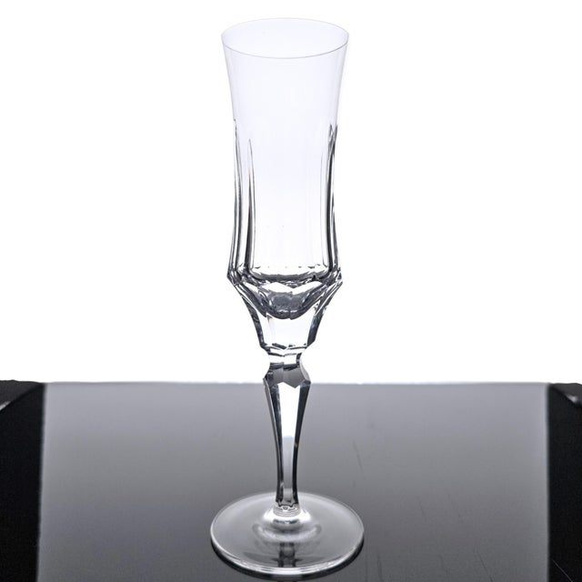 Contemporary Late 20th Century Galway Old Galway Irish Lead Crystal Champagne Flutes Set of 5 For Sale - Image 3 of 9