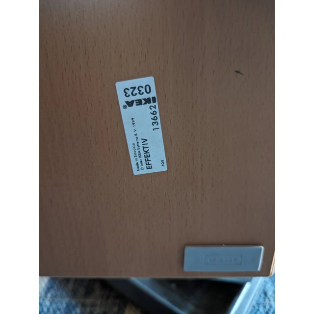 Mid-Century Modern 90's Handsome Ikea Effektiv Wall Unit With File Drawers - Set of 2 For Sale - Image 3 of 4