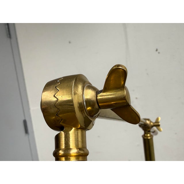 Serena & Lily Claremont Brass Floor Lamp For Sale - Image 9 of 12
