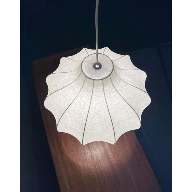 Mid-Century Modern Cocoon Pendant Lamp by Friedel Wauer for Goldkant Leuchten, 1960s For Sale - Image 4 of 18