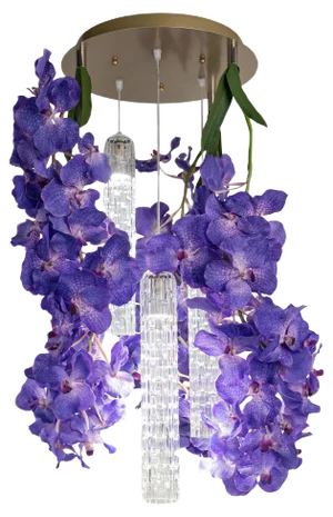 Flower Power Vanda Small Round Chandelier from VGnewtrend, Italy