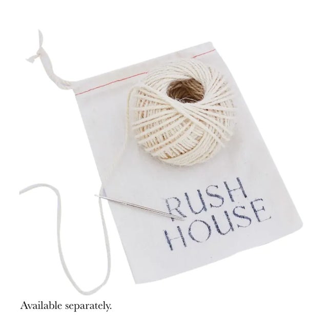 Off-white Rush House for Chairish Marisol Corn Husk Rug, 8' x 10' For Sale - Image 8 of 10