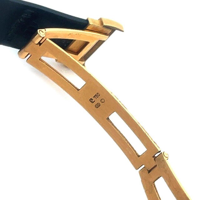 Hublot MDM Gold Ladies Watch 18k Yellow Diamond Bezel Date Rubber Band 28mm For Sale - Image 10 of 10