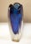 Cobalt Blue Usva Art Glass Vase for Nuutajärvi Notsjö For Sale - Image 6 of 6