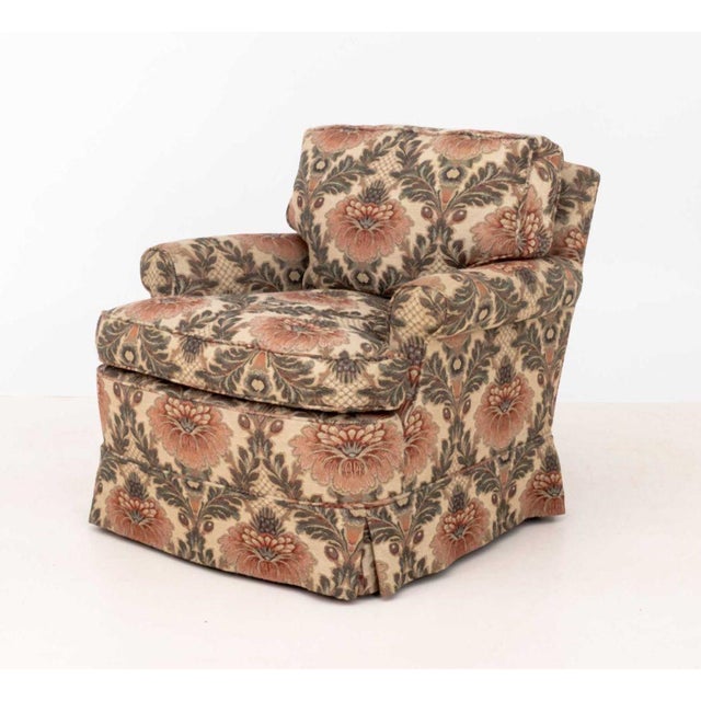 Floral Print Upholstered Easy Armchairs, Pair For Sale - Image 10 of 10
