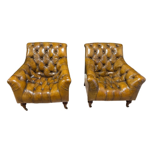 Vintage Club Chairs, 2000s, Set of 2 For Sale