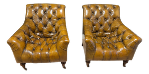 Vintage Club Chairs, 2000s, Set of 2
