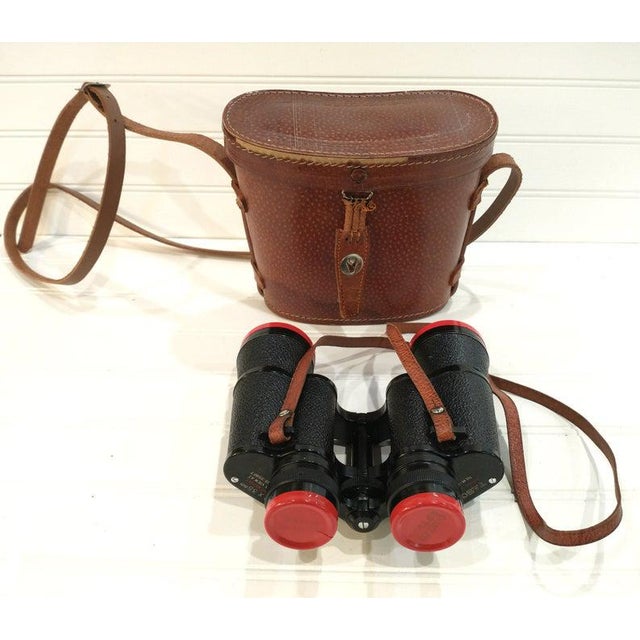 Vintage 1966 Tasco Campaign Field Glasses Binoculars with Leather Case