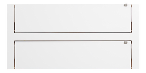80×40-2 Fläpps Shelf in White from Ambivalenz