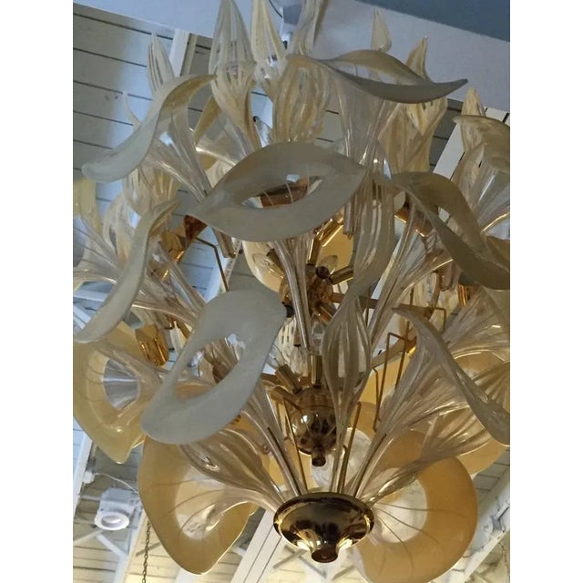 Mid-Century Italian Murano Chandelier For Sale - Image 12 of 13