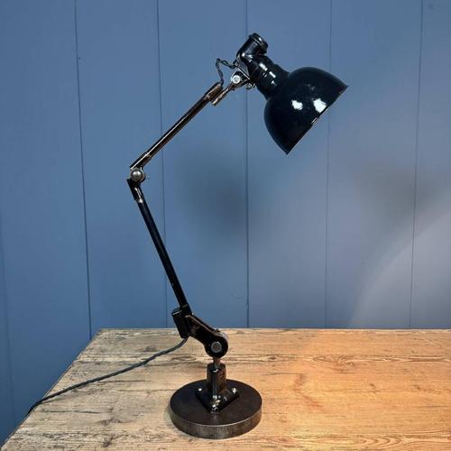 Black Table Lamp with Enamel Shade from Rademacher For Sale - Image 3 of 18