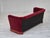 Wood Vintage Danish 3-Seater Sofa in Cherry-Red Furniture Velour, 1960s For Sale - Image 7 of 18