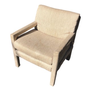 Vintage Parsons Upholstered Accent Chair** For Sale