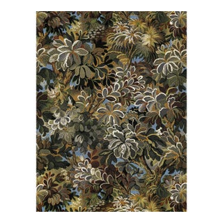 The House of Scalamandré Ridge Edge Wallcovering Wallpaper, Moss For Sale