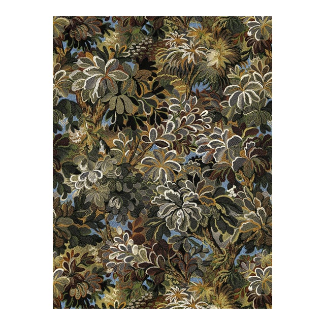 The House of Scalamandré Ridge Edge Wallcovering Wallpaper, Moss For Sale