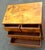 Tan Mid 20th Century Burl Olivewood Italian Campaign Style Petite Four-Drawer Chest For Sale - Image 8 of 11