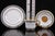 Ceramic Jewelled Miniature Porcelain Cup, Saucer and Plate by Ken Russell, 1980s, Set of 3 For Sale - Image 7 of 8