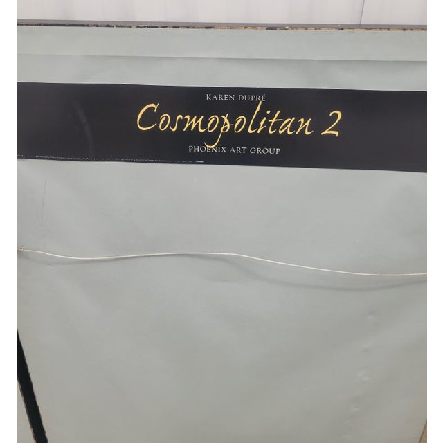 Wood Black Framed Leopard Elegant Cosmopolitan Fashion Ladies Prints Wall Art- A Pair For Sale - Image 7 of 13