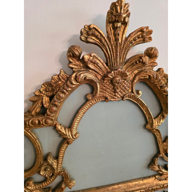 Vintage Mid Century Modern Hollywood Glamour Regency Mirror For Sale - Image 10 of 11