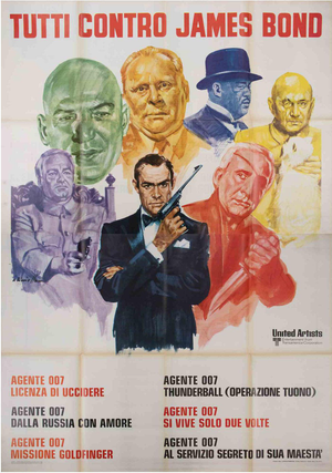 Tutti Contro James Bond Poster, 1972
