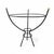 1960's Atomic Art Deco Indoor Tripod Footed Planter Meant to hold a Bullet Planter like shown in the listing photos