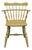 Ethan Allen Heirloom Maple Colonial Early American Comb Back Mate's Chair 14-6040 - 411 Daffodil Finish For Sale