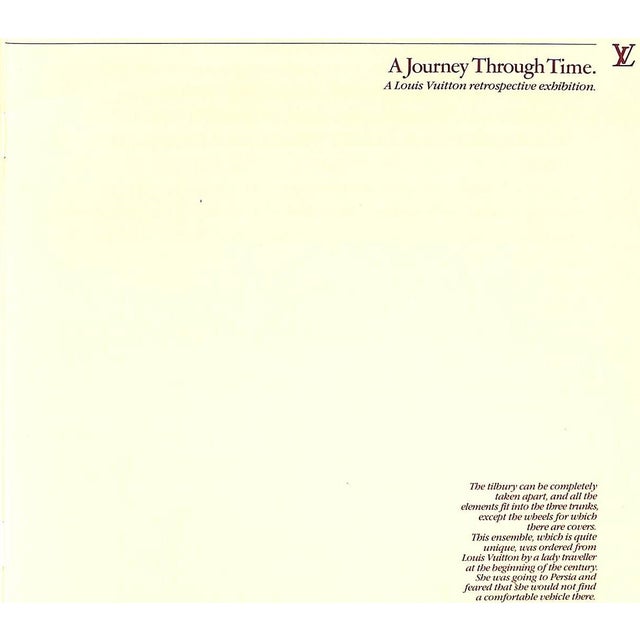 MATHEY, Francois [20] pp. Louis Vuitton 1983 9" x 8 1/2" Stylish exhibition catalogue highlighting LV bespoke luggage