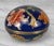 Chinoiserie Vintage Chinese Cloisonne Blue Enamel Floral Round Storage Box For Sale - Image 3 of 8