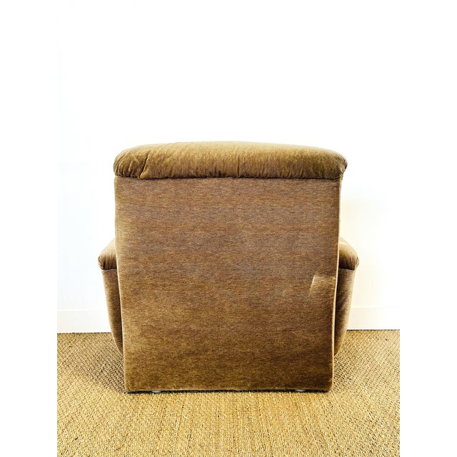 Vintage Modular Velvet Sofas and Armchairs, 1960s, Set of 6 For Sale - Image 17 of 18