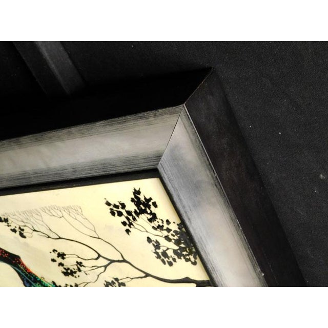 1990s Eyvind Earle "Coastal Fog" Hand Signed Original Oil on Panel Custom Framed For Sale - Image 5 of 5