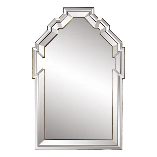 Art Deco Bevelled Mirror from Deknudt For Sale