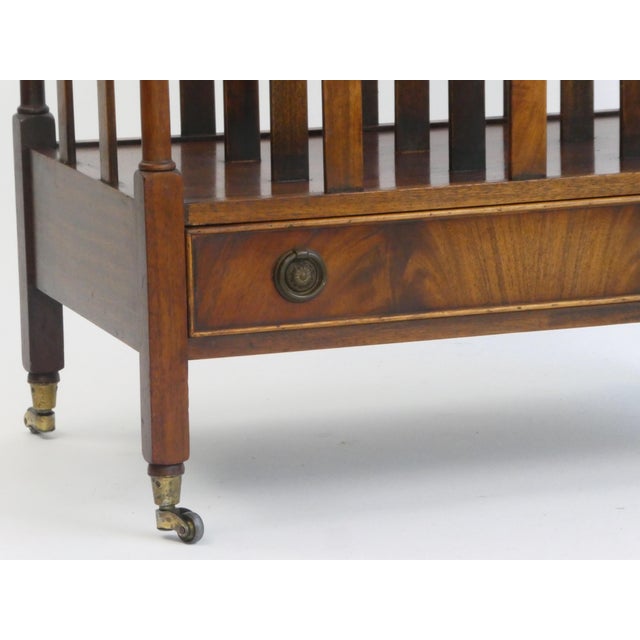 Victorian Wooden Magazine Stand For Sale - Image 5 of 11