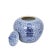 Blue and white porcelain double happiness round melon shaped jar is a classic piece to add to your collection.