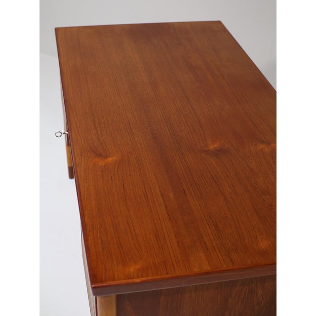 Vintage Danish Freestanding Desk in Teak, 1960s For Sale - Image 15 of 16