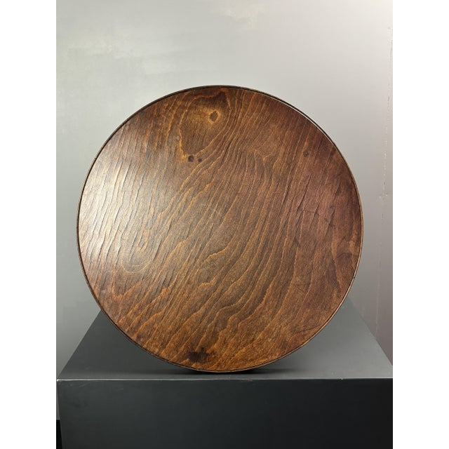 Mid-Century Brutalist French Wood Turned Winepress Side Table in the style of Charles Dudouyt, 1950s For Sale - Image 10 of 12